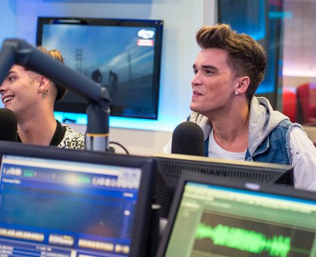 Josh in the studio for Capital FM