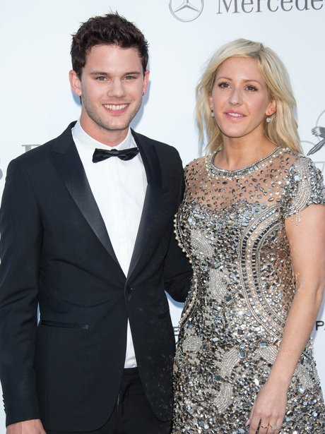 Ellie Goulding and Jeremy Irvine on the red carpet