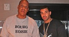 Jay-Z and Drake in the studio