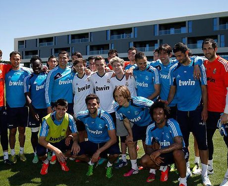 One Direction at Real Madrid football ground