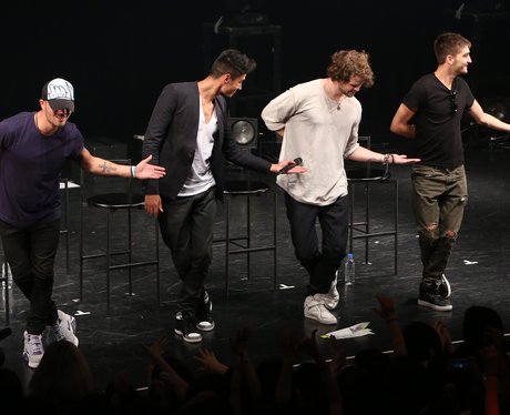The wanted on stage