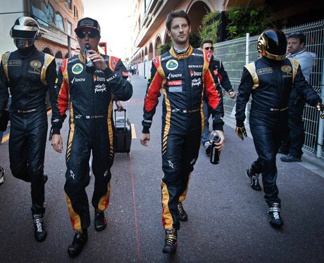 Daft Punk And Team Lotus at Monaco grand prix