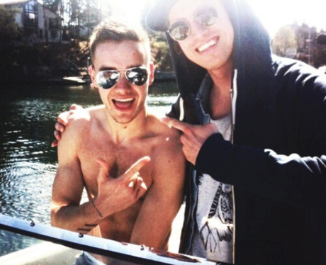 Liam Payne on a boat