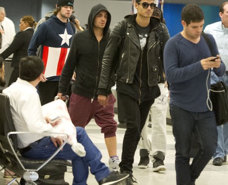 The Wanted at the airport