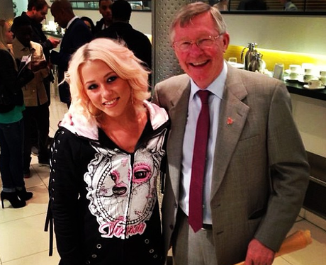Amelia Lily and Alex Ferguson