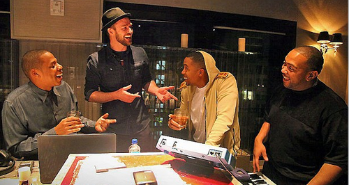 Justin Timberlake, Jay-Z and Timbaland