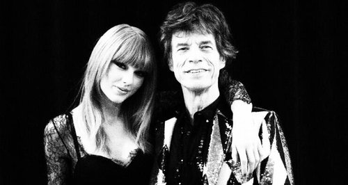Taylor Swift and Rolling Stones from Twitter