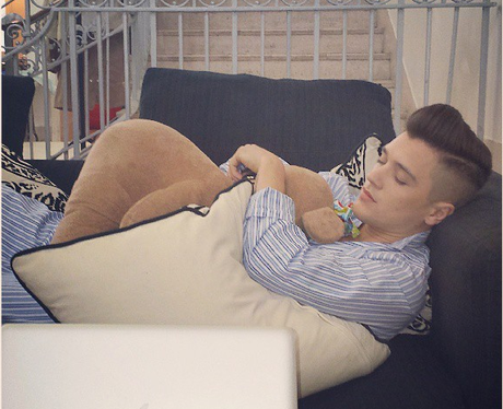 JJ from Union J sleeping