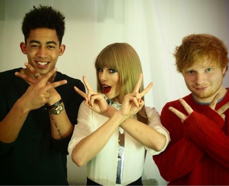 Jordan Stephen, Taylor Swift and Ed Sheeran