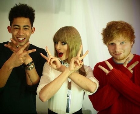 Jordan Stephen, Taylor Swift and Ed Sheeran