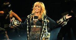 Rihanna performs on her Diamonds tour