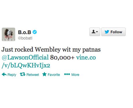 B.o.B tweets about Capital FM Summertime Ball 2013
