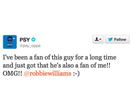 PSY tweets about Capital FM Summertime Ball 2013