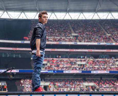 Nathan Sykes arrives on stage at Summertime Ball 2013