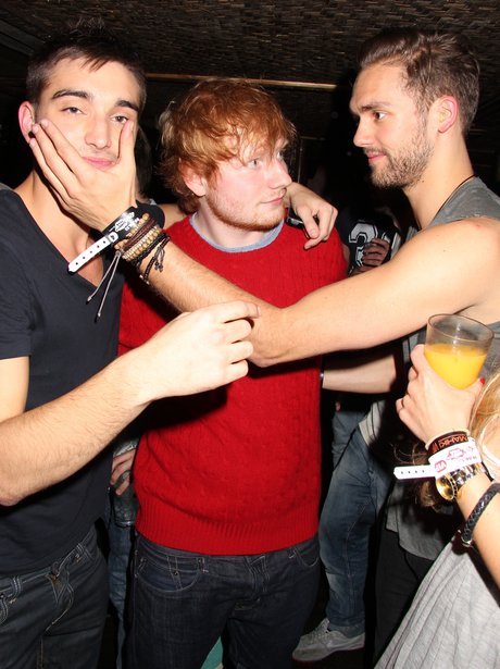 The Wanted, Lawson and Ed Sheeran out after the Summertime Ball 2013