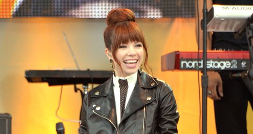 Carly Rae Jepsen on stage