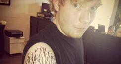 ed sheeran tree tattoo