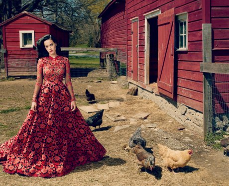 Katy Perry's Vogue US cover shoot in July 2013