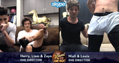 One Direction Skype Jimmy Kimmel