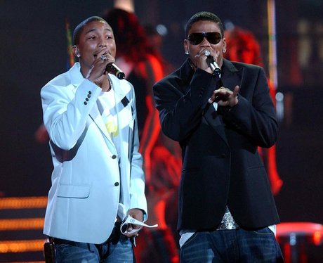 Pharrell and Nelly on stage together
