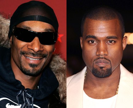 Snoop Dogg and Kanye West side by side