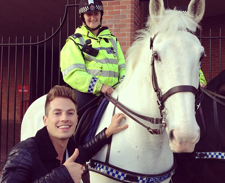 Adam from Lawson meets a policeman