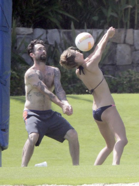 Adam Levine and his girlfriend Nina Agdal