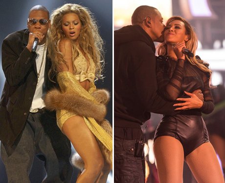 Beyonce and Jay-Z: then and now