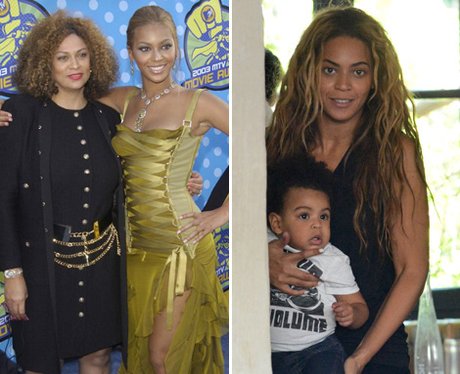 Beyonce and her mum: then and now