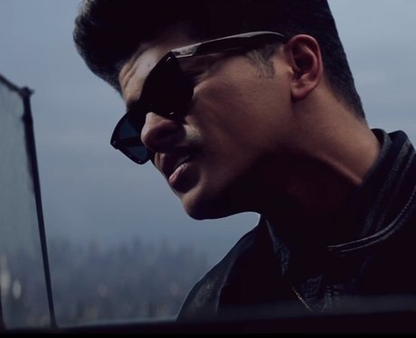 Bruno Mars in the music video for 'Lighters'