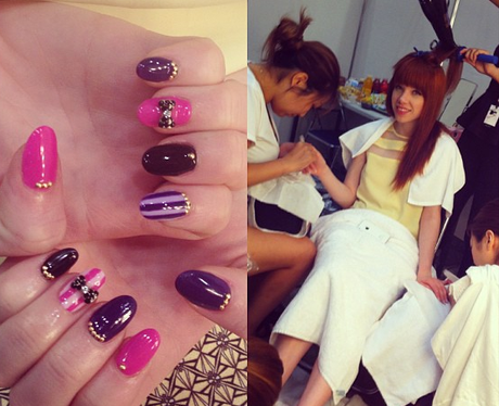 Carly Rae Jepsen gets ready for an MTV show