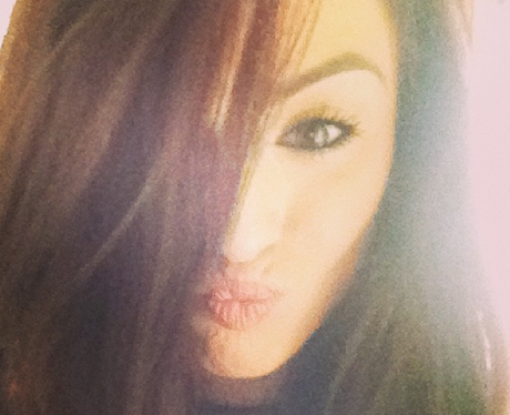 Cher Lloyd poses for a silly picture