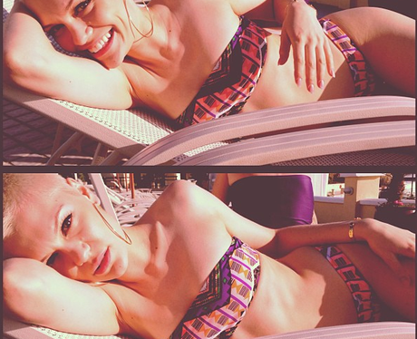 Jessie J posing in a bikini in Malta