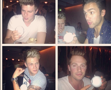 Lawson share a snap of them out eating together