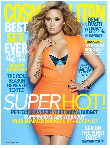 Demi Lovato Cosmopolitan July 2013