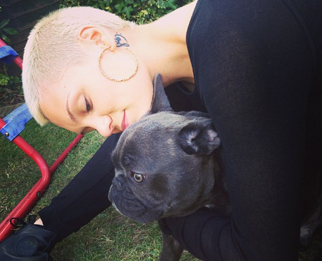 Jessie J with her dog