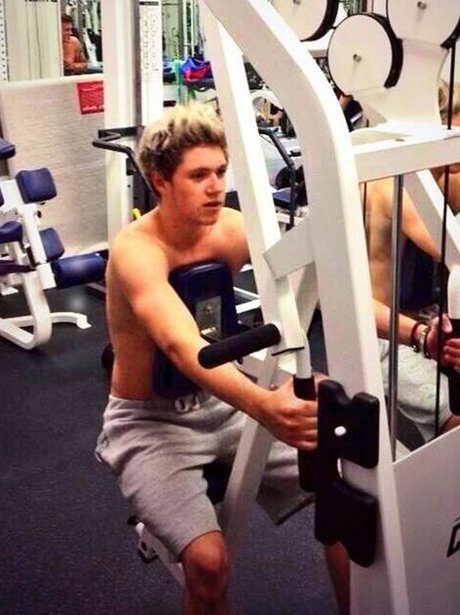 Niall Horan at the gym