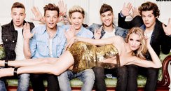 One Direction and Rosie Huntington-Whiteley Glamou