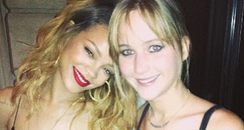 Rihanna and Jennifer Lawrence 