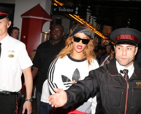 Rihanna at Tivoli Amusement park