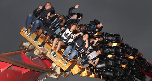 Rihanna at Tivoli Amusement park