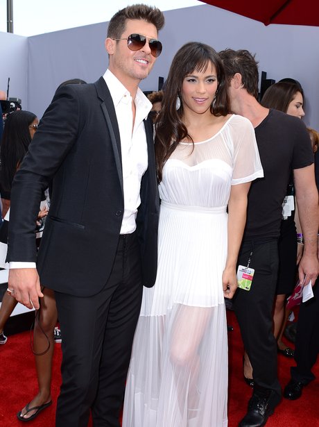 Robin Thicke and Paula Patton BET Awards 2013