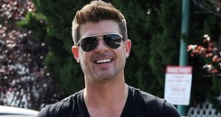 Robin Thicke and son 