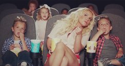 Britney Spears and children in new video