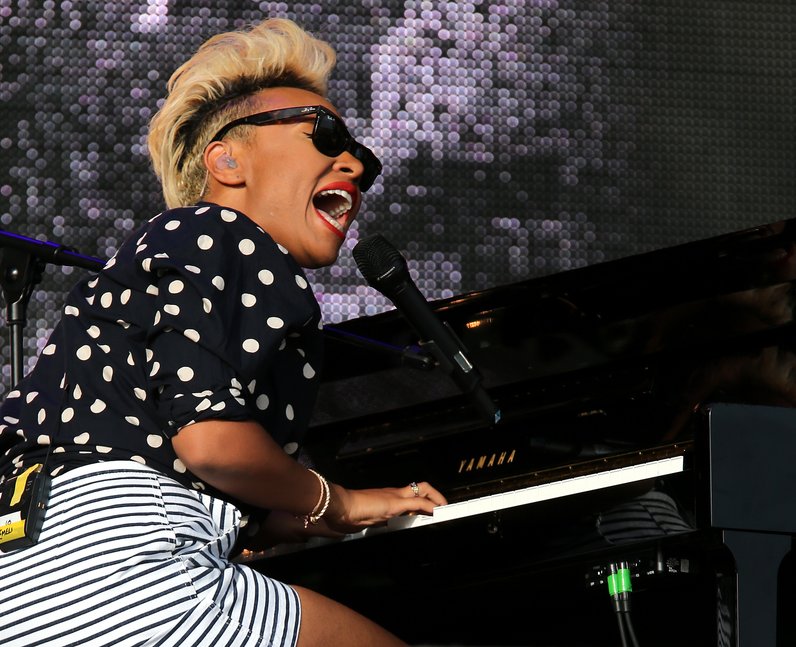 Emeli Sande on stage at T in the park 2013
