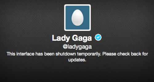 Lady Gaga Twitter Account Shut Down