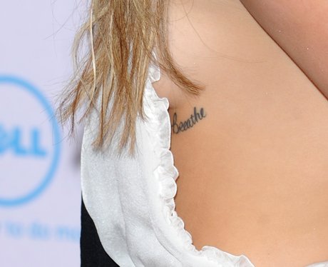 Miley Cyrus first tattoo