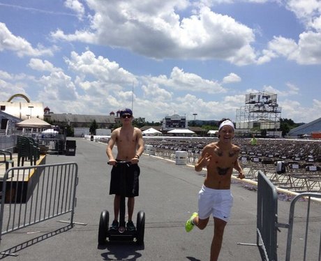 One Directions Niall on a segway