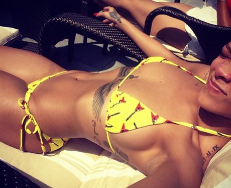 Rihanna on holiday
