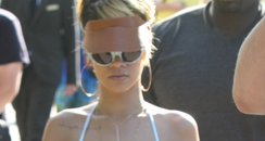 Rihanna on a Polish beach in Sopot